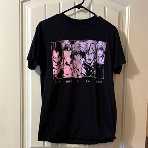 Anime Character Black Tee